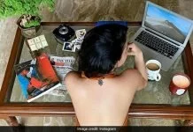 Can you guess the actress in this domestic scene work?